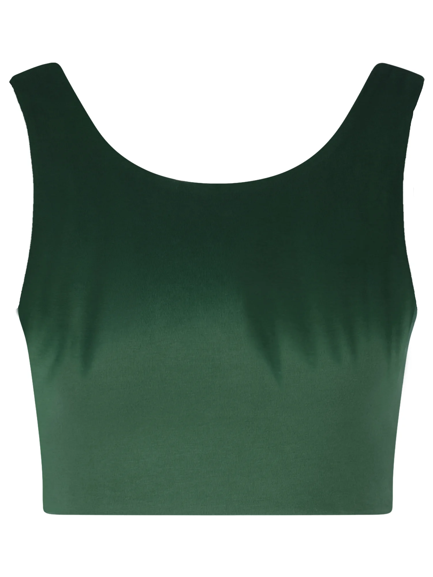 nice to meet me womens vegan Crop Tank Reversible Tie Dye Green