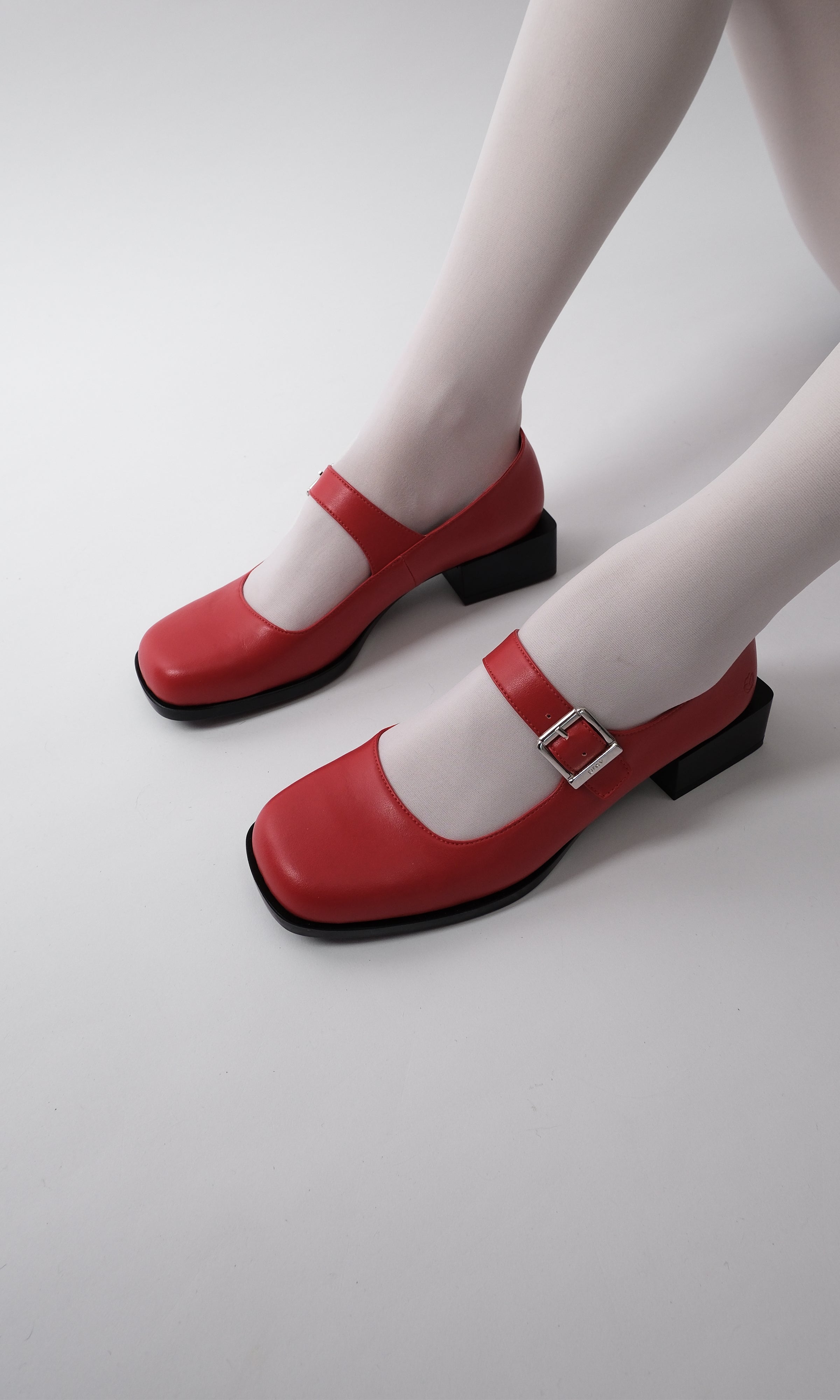 Prev womens vegan Loafers Jane Cherry Red