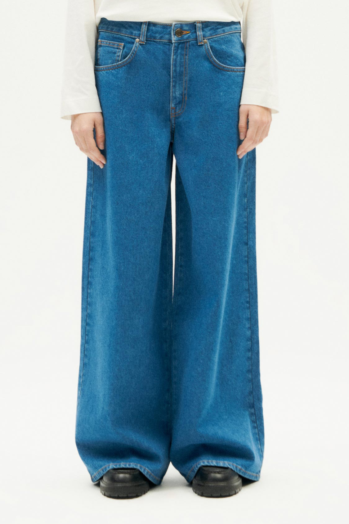 Thinking mu Damen vegan Jeans Hedda Blau