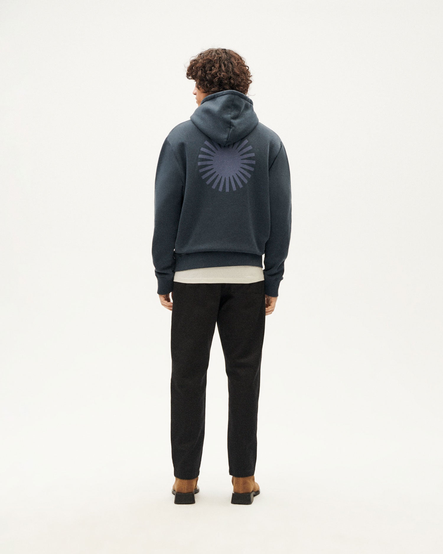 Thinking MU men vegan Hoodie Simon Graphite Dark Grey