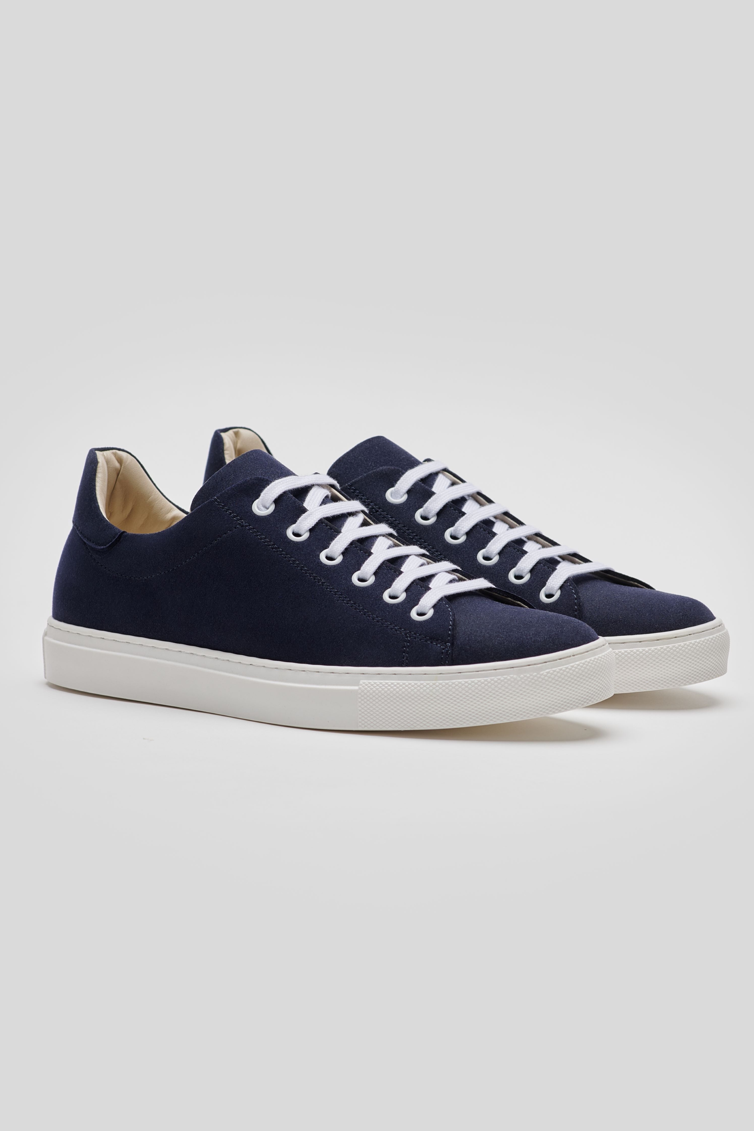Solari Milano Herren vegan Sneaker G1 Vegan Suede Blue