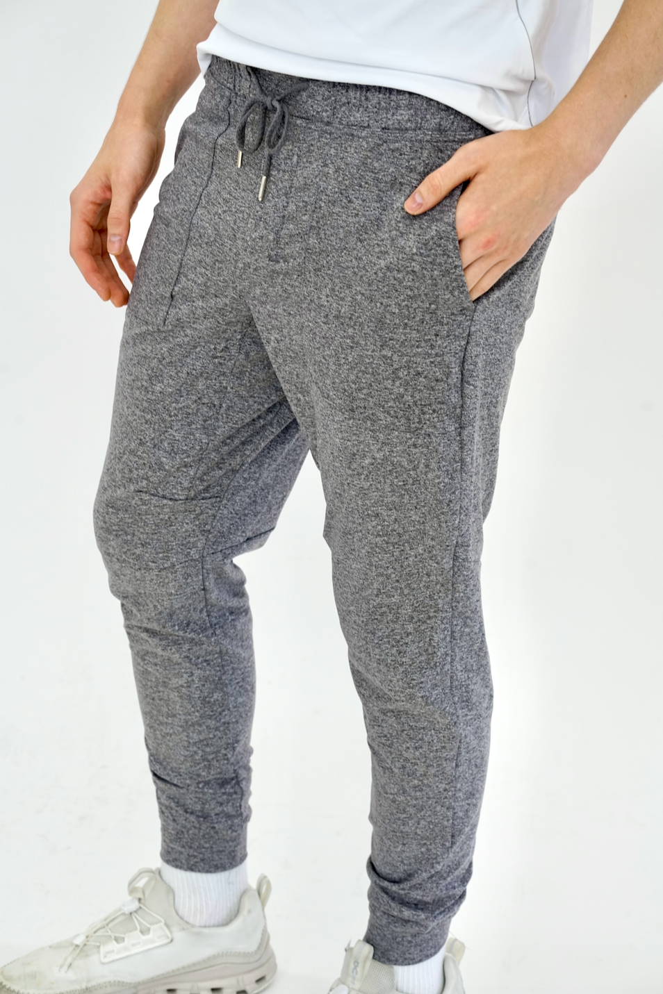 SEAAV Herren vegan Sweatpants Poseidon Jogger Shark Heather Grey