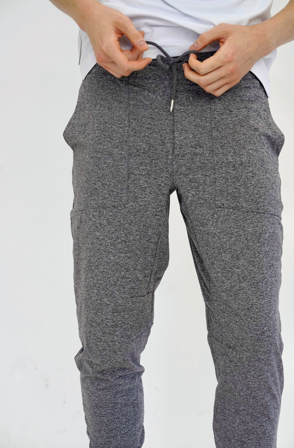 SEAAV men vegan Sweatpants Poseidon Jogger Shark Heather Grey