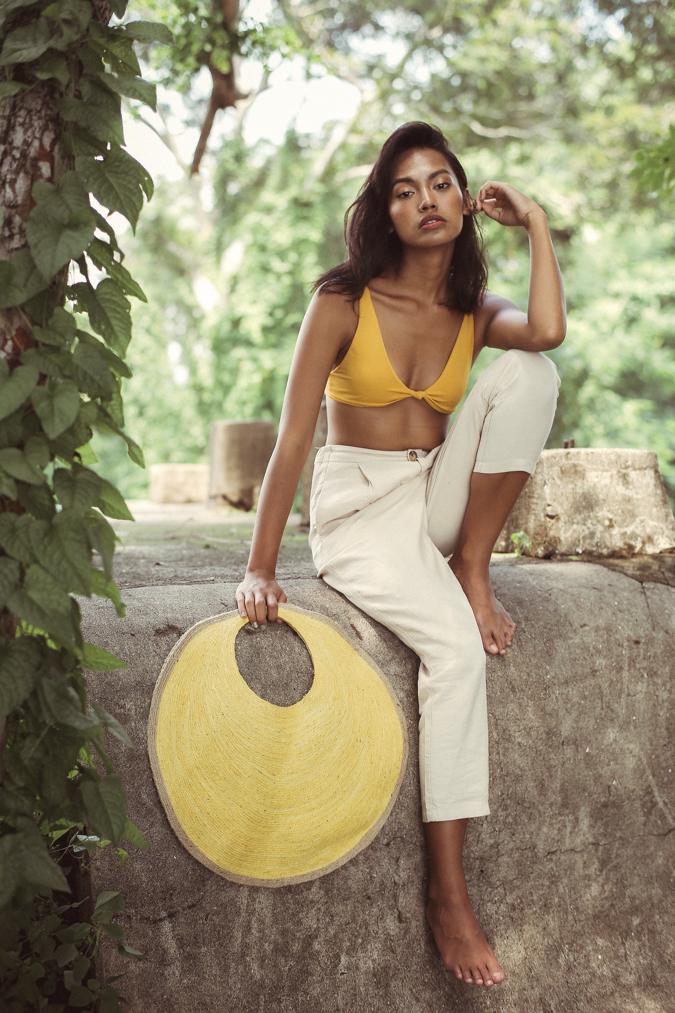 BRUNNA.CO Tas Jute Solo Citroen Citroen Geel