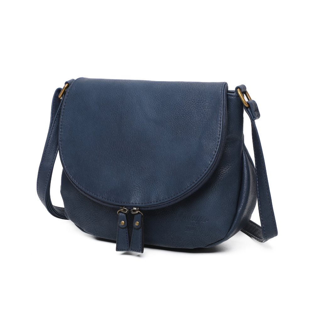 Arsayo Tas The Messenger Vegan Eco-Leer Marineblauw