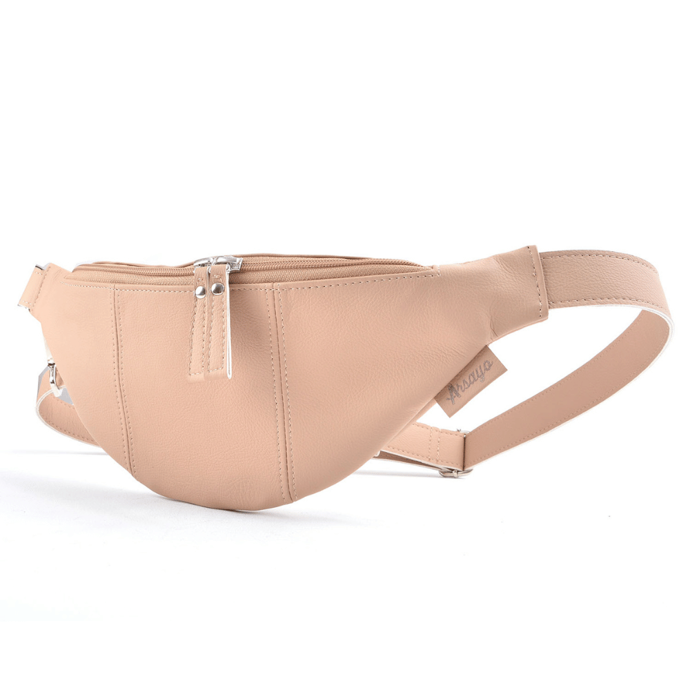 Arsayo Tas De Mela Fanny Pack Vegan Eco-Leer Beige
