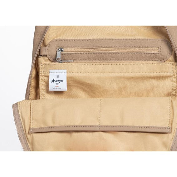 Arsayo Rugzak De Mela Vegan Eco-Leer Beige