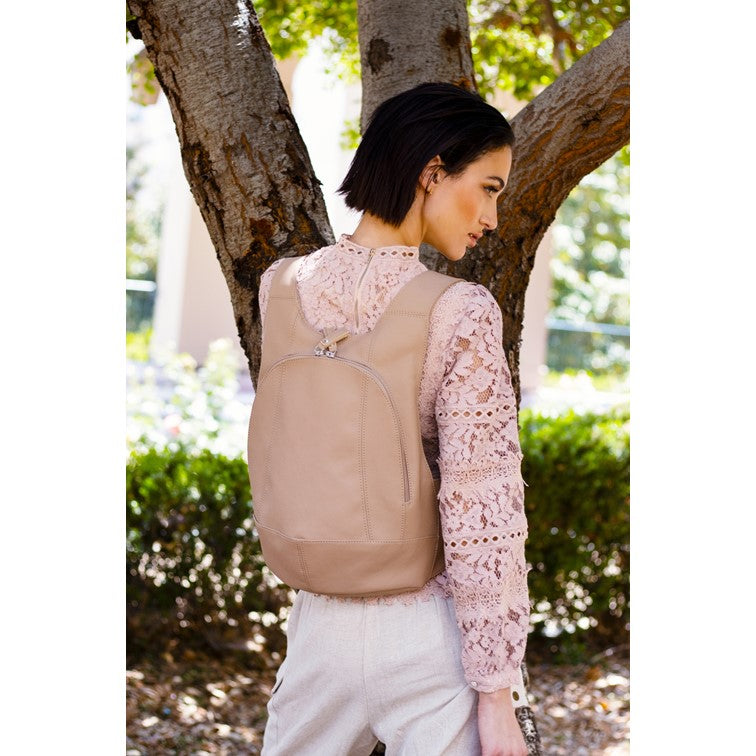 Arsayo Rugzak De Mela Vegan Eco-Leer Beige