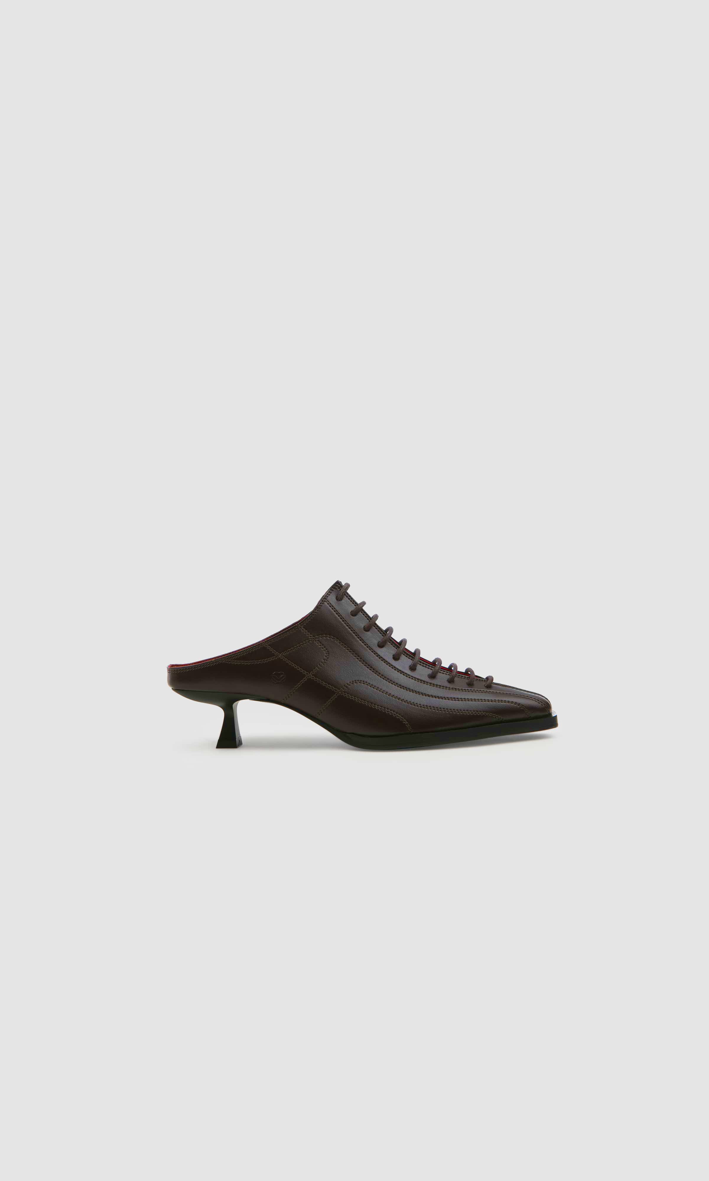 Prev Damen vegan Sandalen Rachel Mule Cherry Brownie