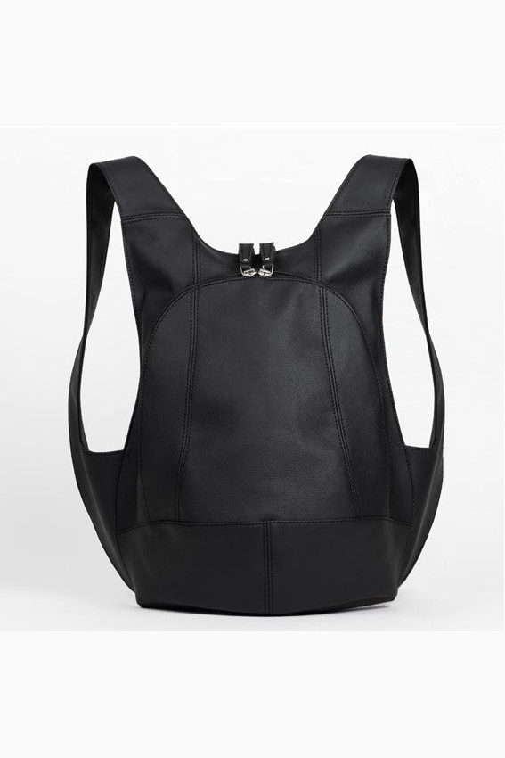 Image of Arsayo mannen vegan Rugzak The Mela Vegan Eco-Leer Zwart