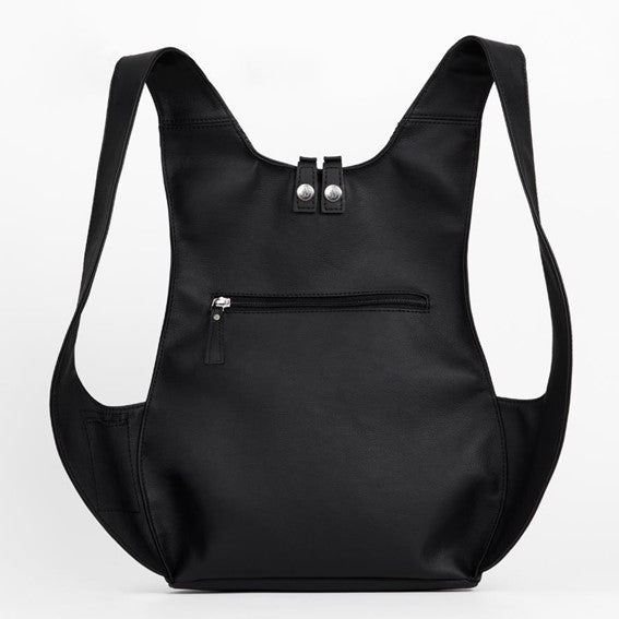 Arsayo men vegan Backpack The Mela Vegan Eco-Leather Black