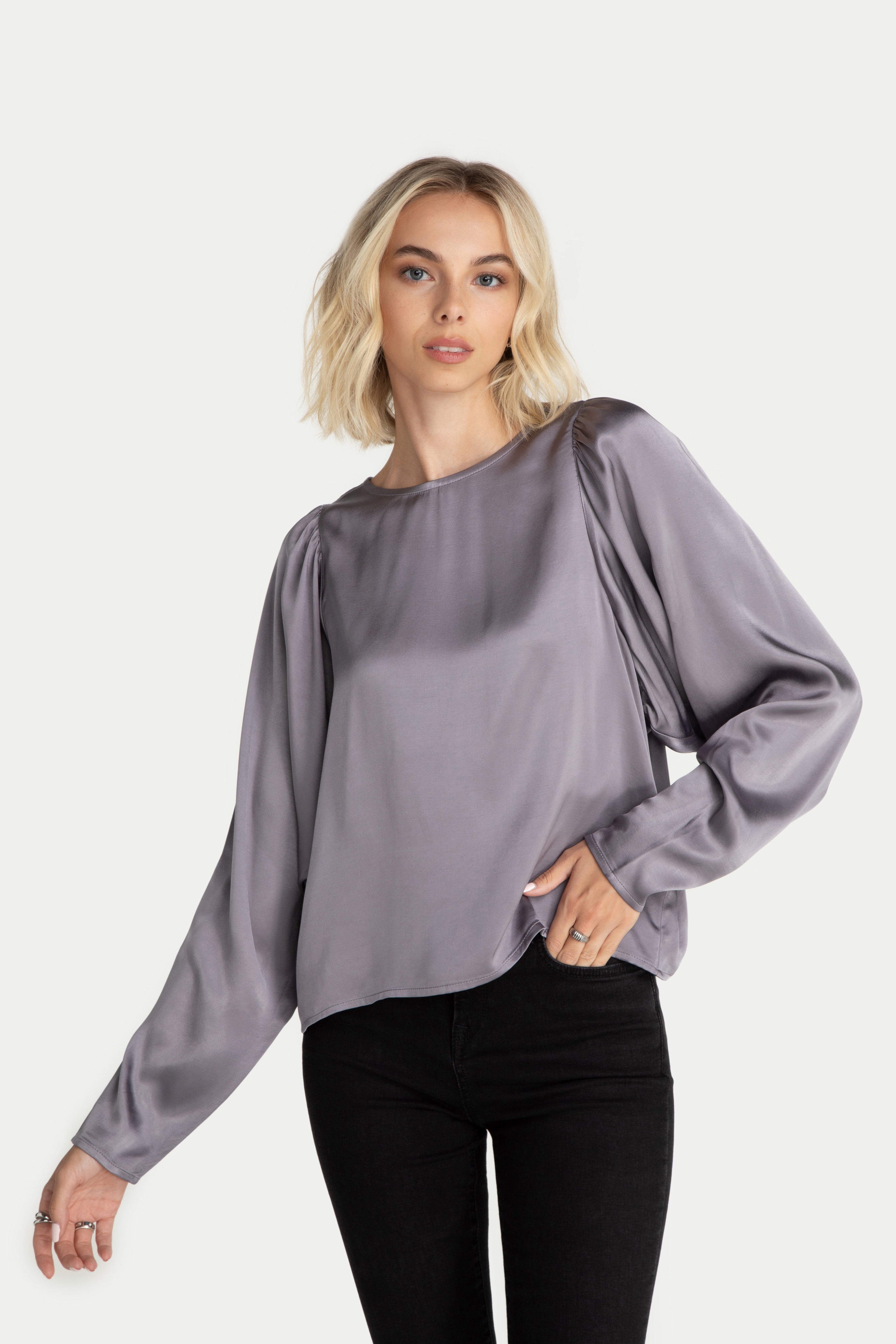 Lovjoi Damen vegan Top Mohnah Hellviolett