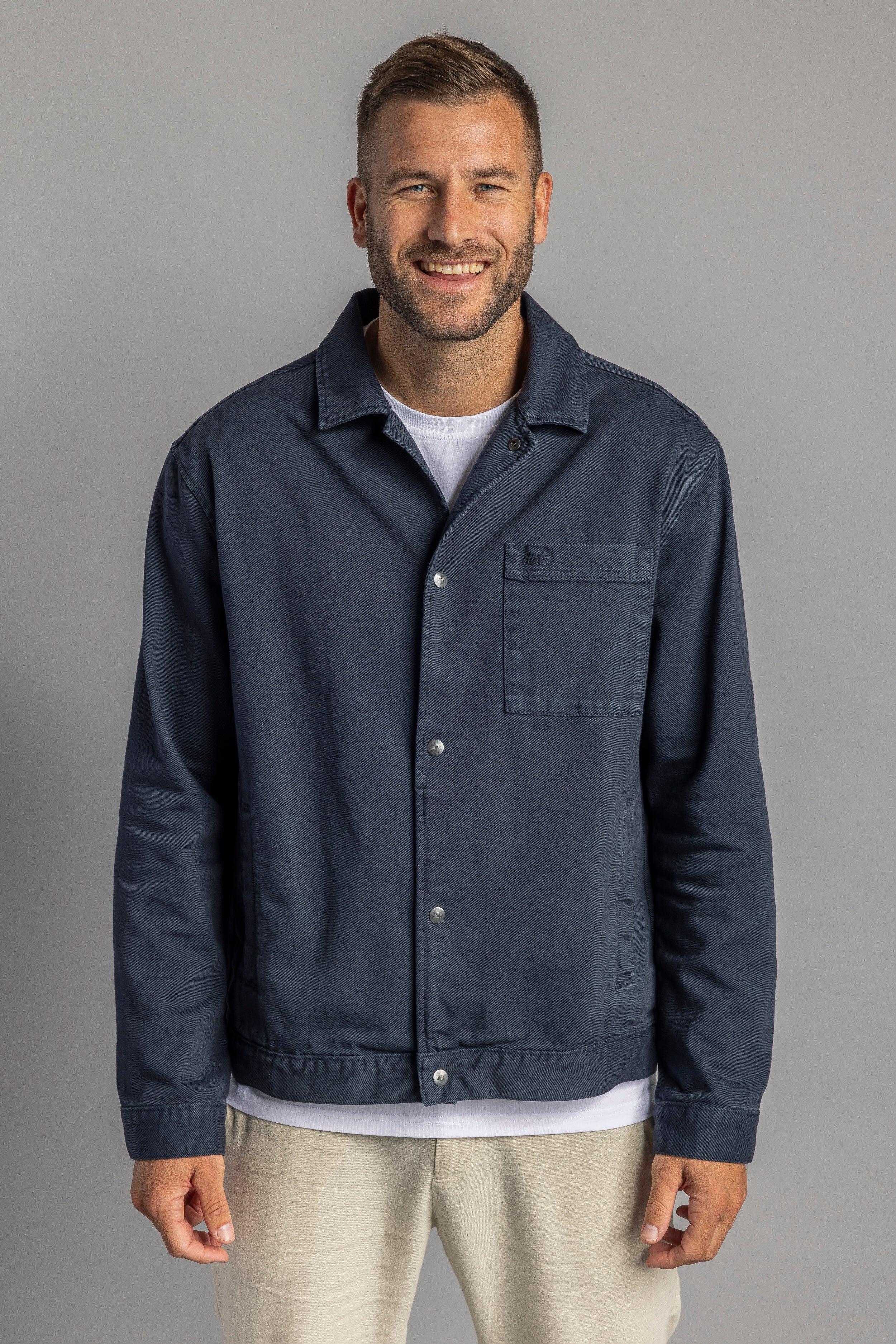 DIRTS men vegan Denim Jacket Unisex Navy