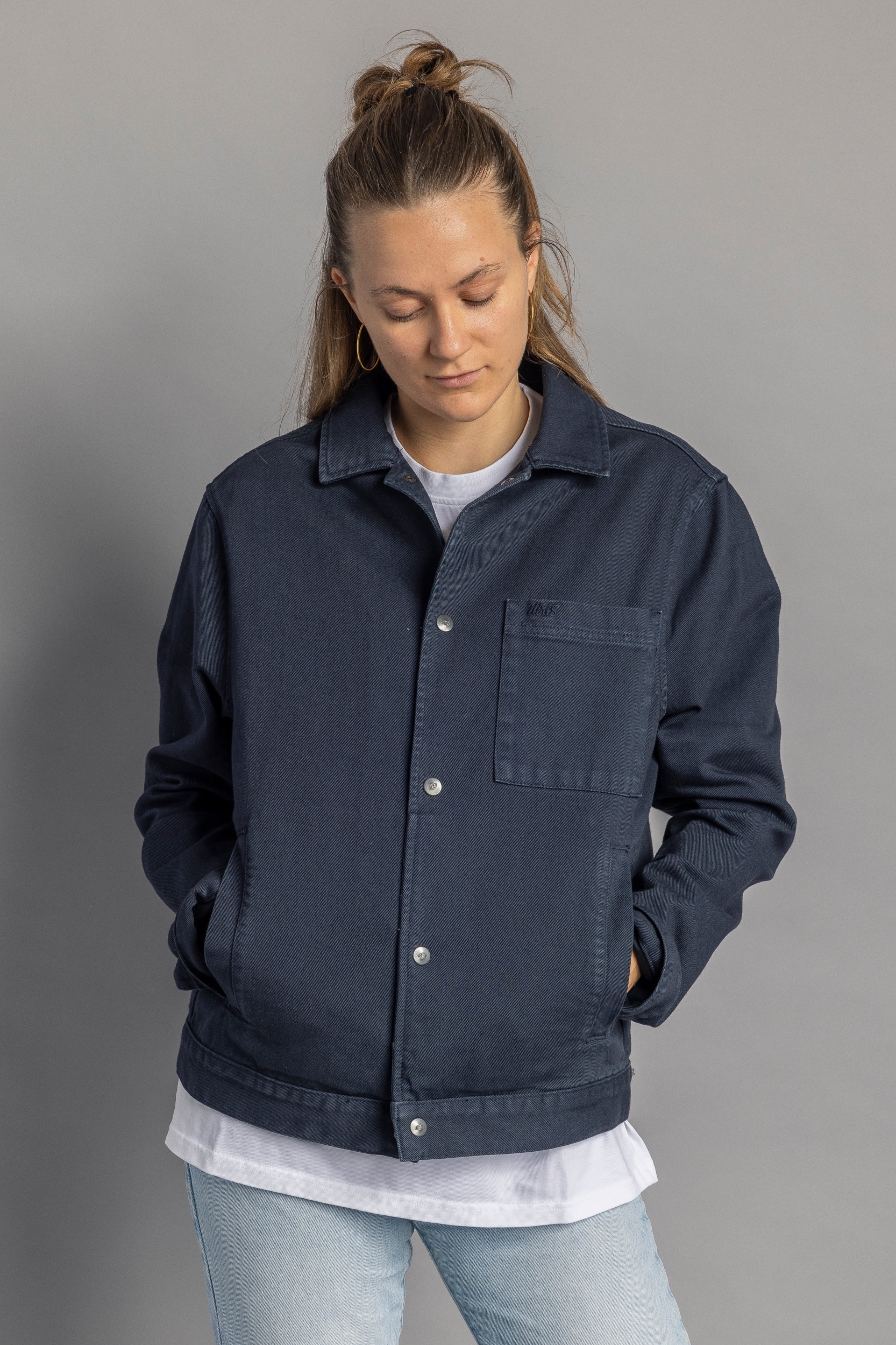 DIRTS Herren vegan Denim Jacket Unisex Navy