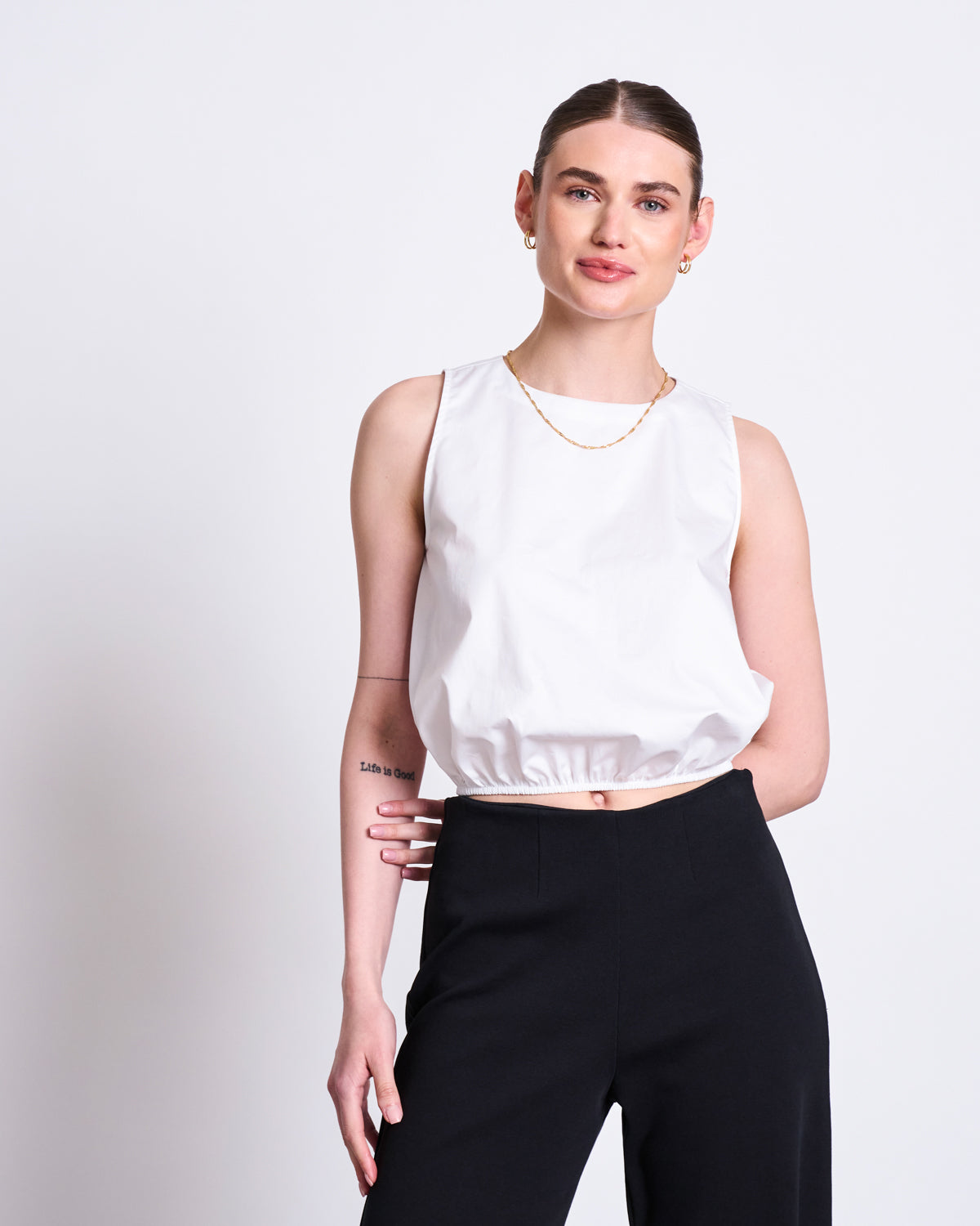 JAN 'N JUNE womens vegan Pants Wide Kohra Black
