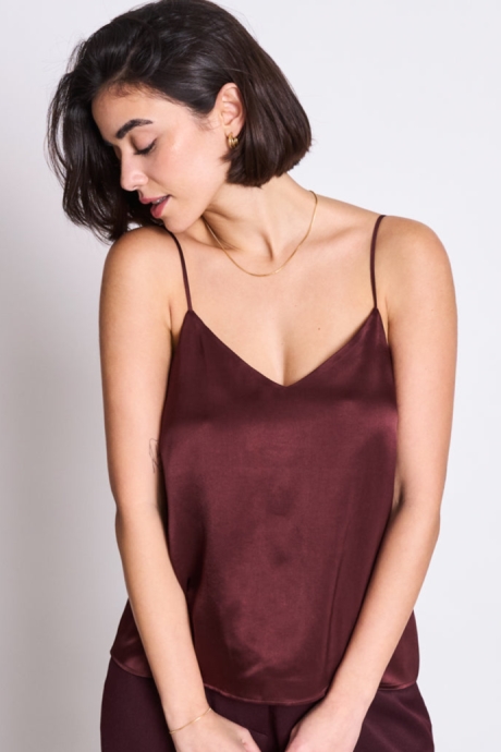 JAN N JUNE JAN 'N JUNE Damen vegan Slip Top Maud Intense Rust