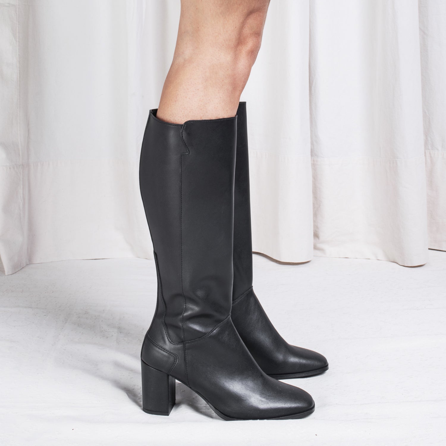 NAE womens vegan Boots Greta Vegan Eco-Leather Black
