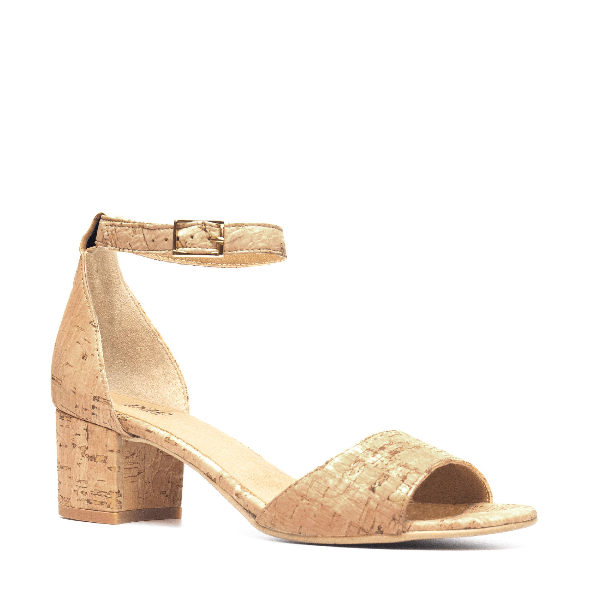 NAE womens vegan Sandals Cora Cork Brown