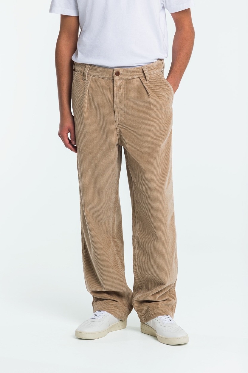 Kings of Indigo Herren vegan Hose Kinmei Silber Nerz Beige