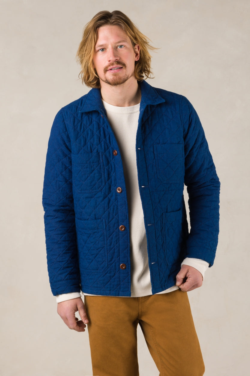 Kings of Indigo Herren vegan Jacke Duncan Solid Indigo