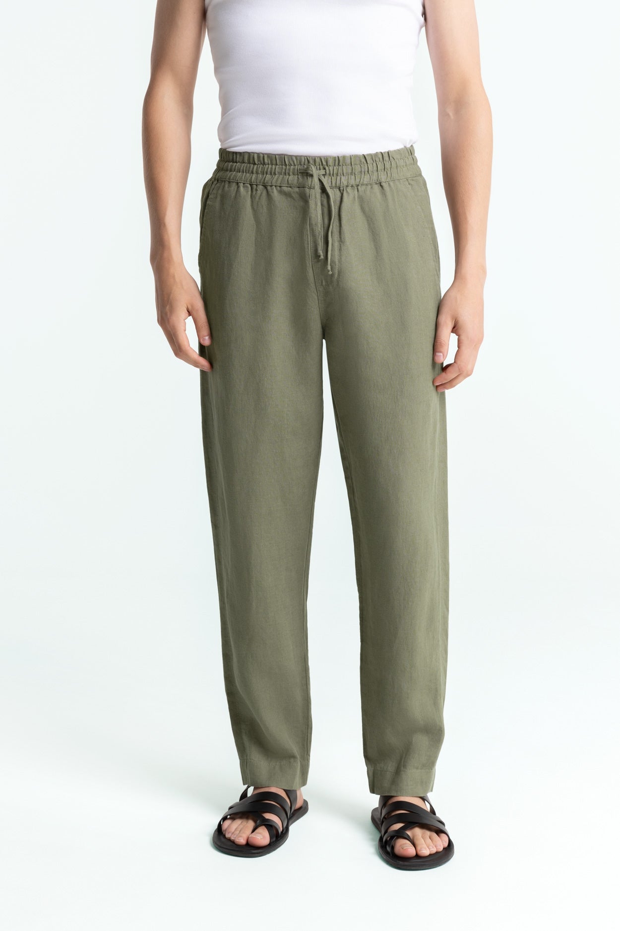 Image of Kings of Indigo mannen vegan Broek Martin Bungee Cord Groen