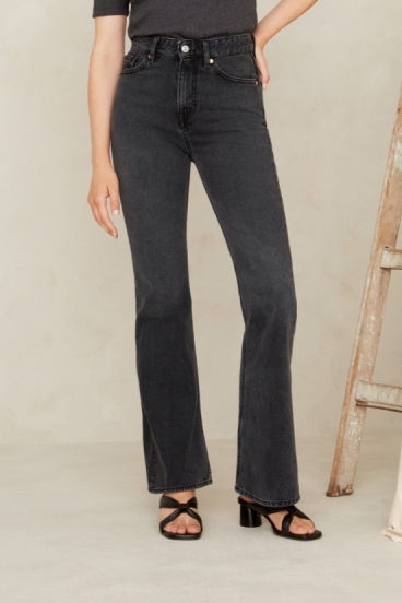 Kings Of Indigo Damen vegan Jeans Onshi Used Holo Grau