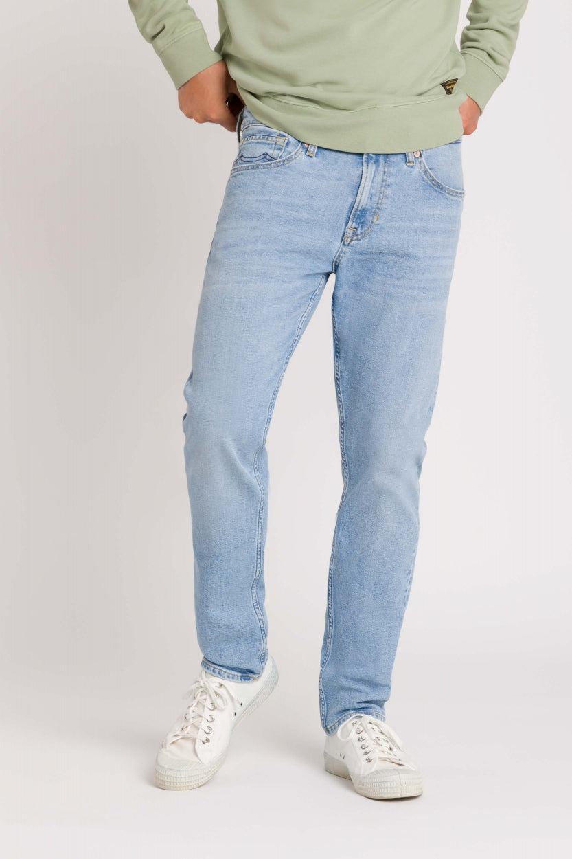 Kings Of Indigo Herren vegan Jeans Charles Sander Super Light Used Blau