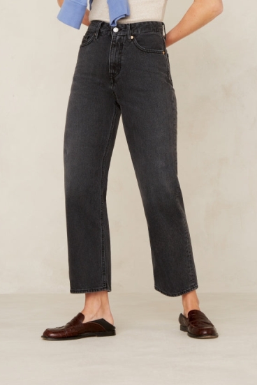 Kings Of Indigo Damen vegan Jeans Liora Used Holo Grau