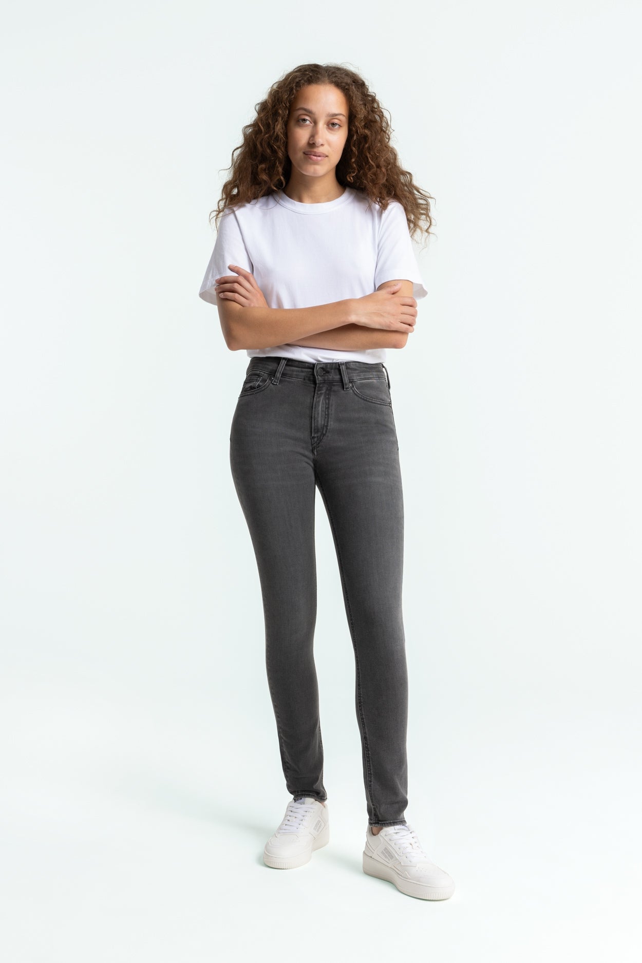 Kings of Indigo womens vegan Jeans Juno Medium Washed Grey