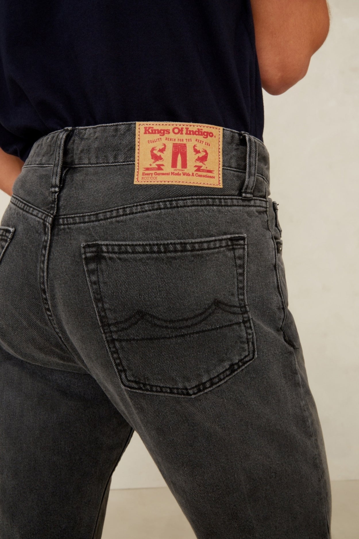 Kings of Indigo men vegan Jeans Jerrick Washed Holo Grey