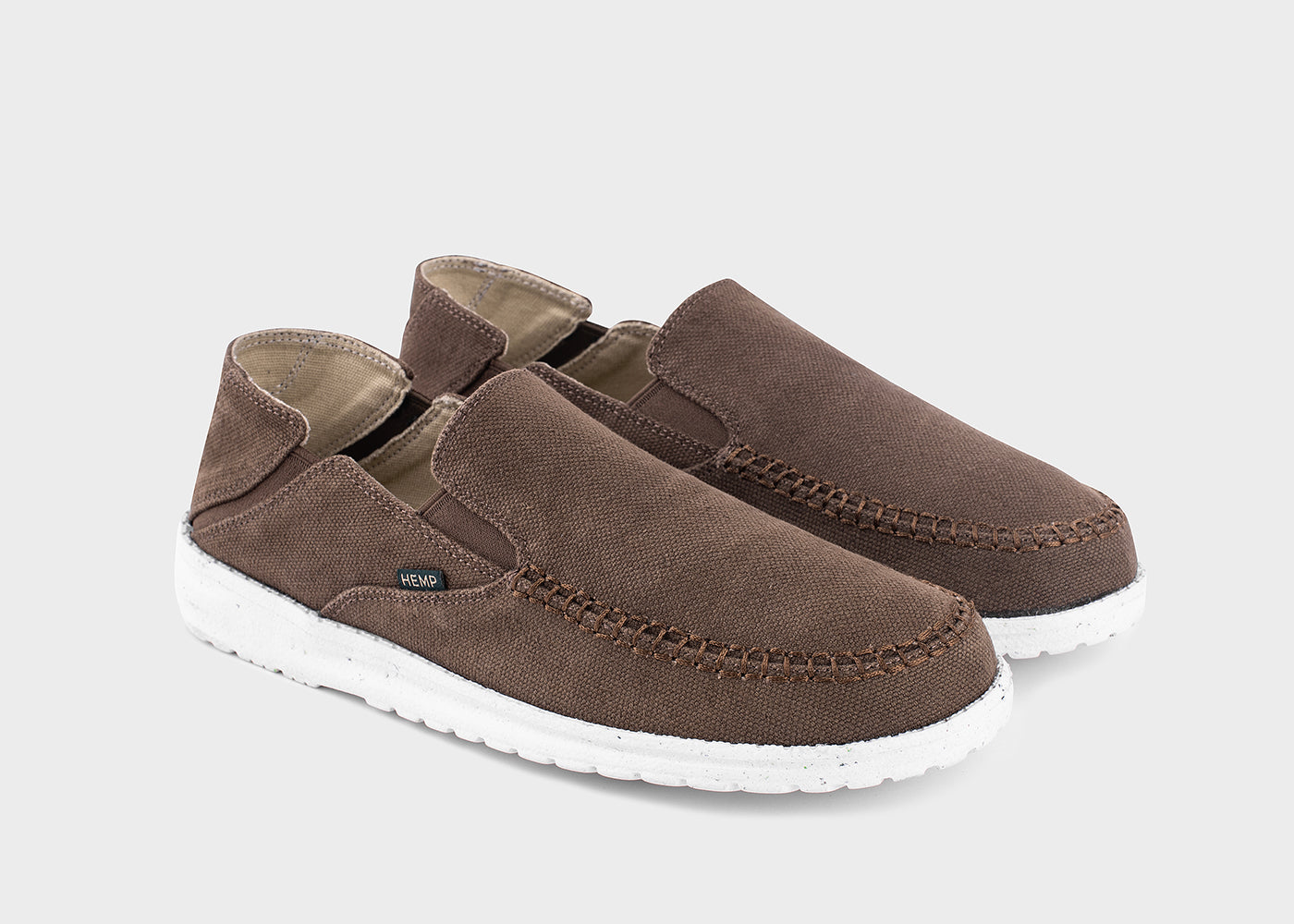 8000kicks EU womens vegan Slip-On Women Sunslide Hemp Dark Brown