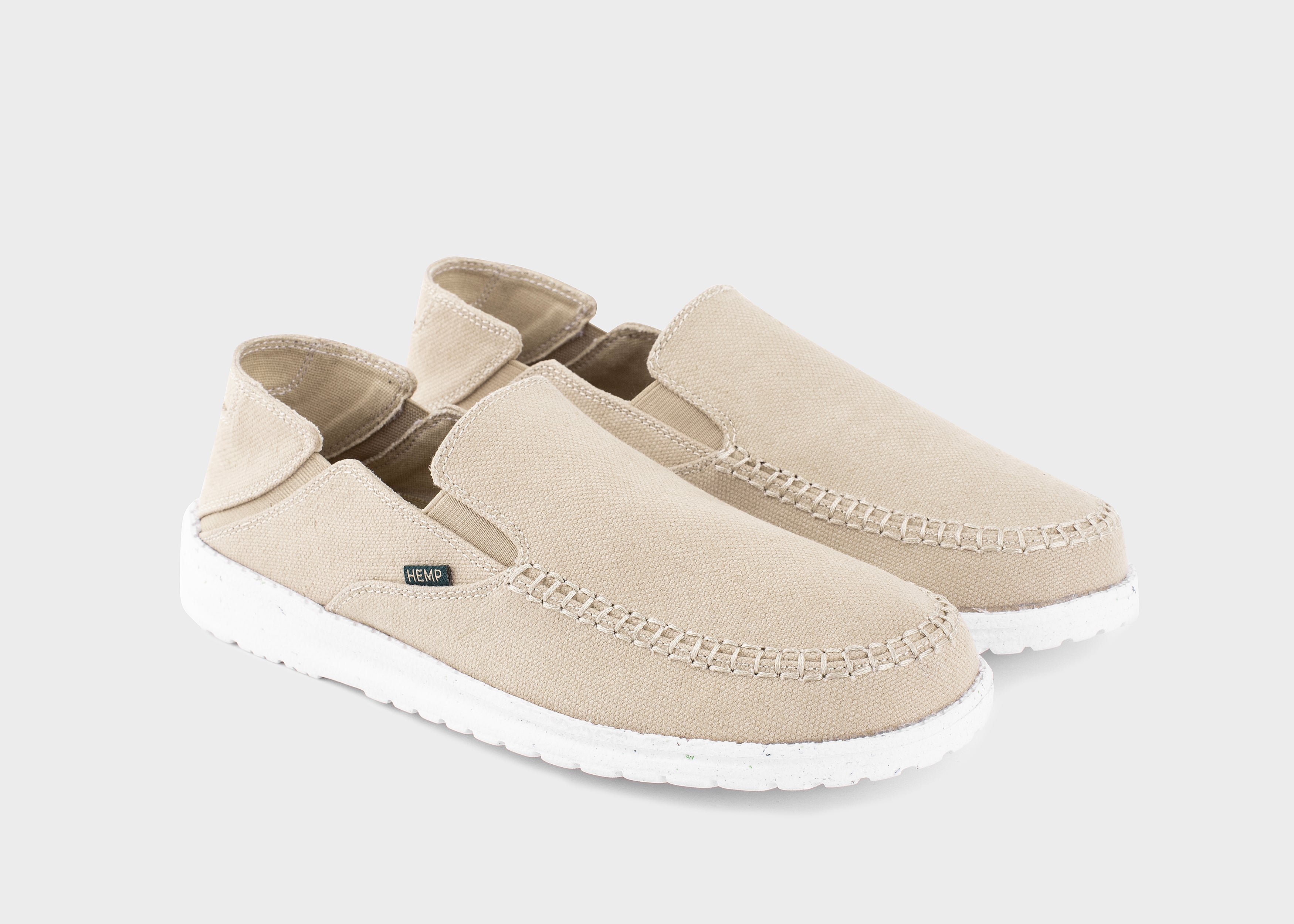 8000kicks EU womens vegan Slip-On Women Sunslide Hemp Beige