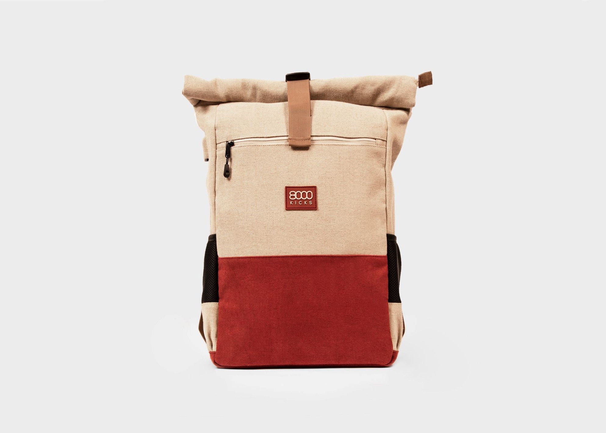 8000kicks EU Rugzak Everyday Beige En Rood