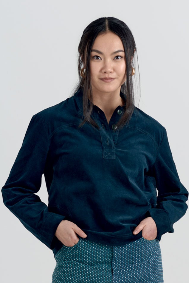 KOMODO Damen vegan Oberteil Kala Dark Marine