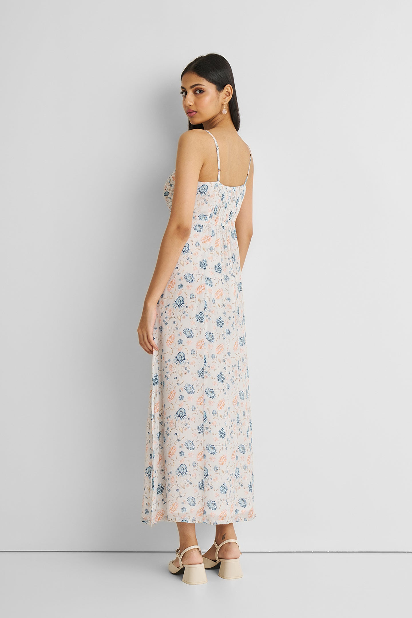 aurelia crepe maxi dress AURELIA SILK SATIN FLARED MAXI DRESS | CULT MIA