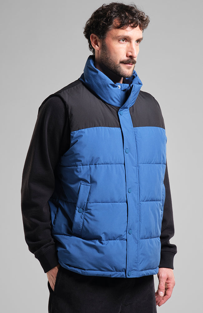 DEDICATED men vegan Bodywarmer Puffer Blue
