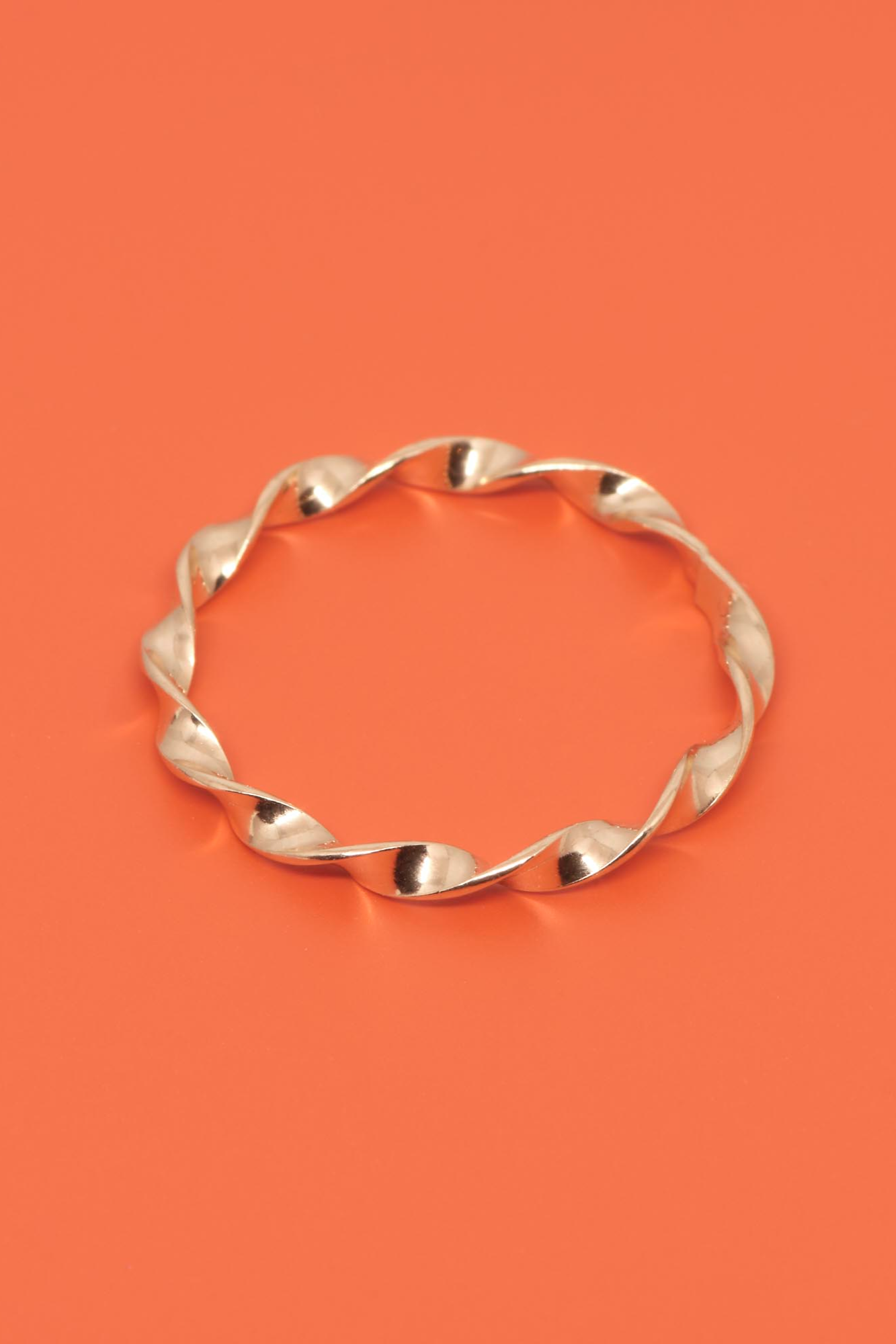 fejn womens vegan Ring Twisted Rose Gold