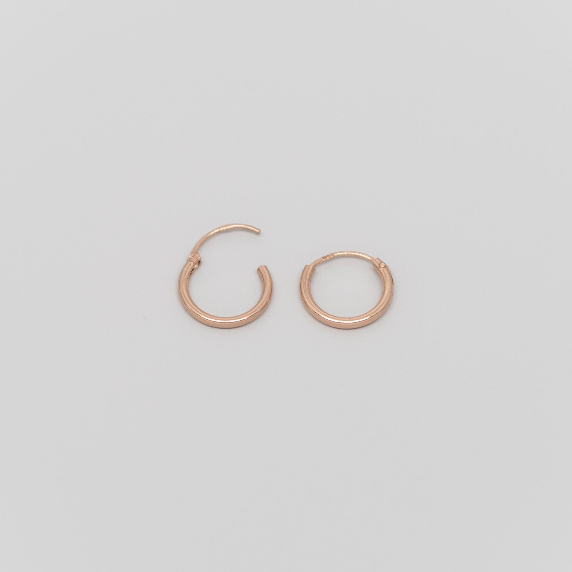 fejn womens vegan Hoop Simple Rose Gold