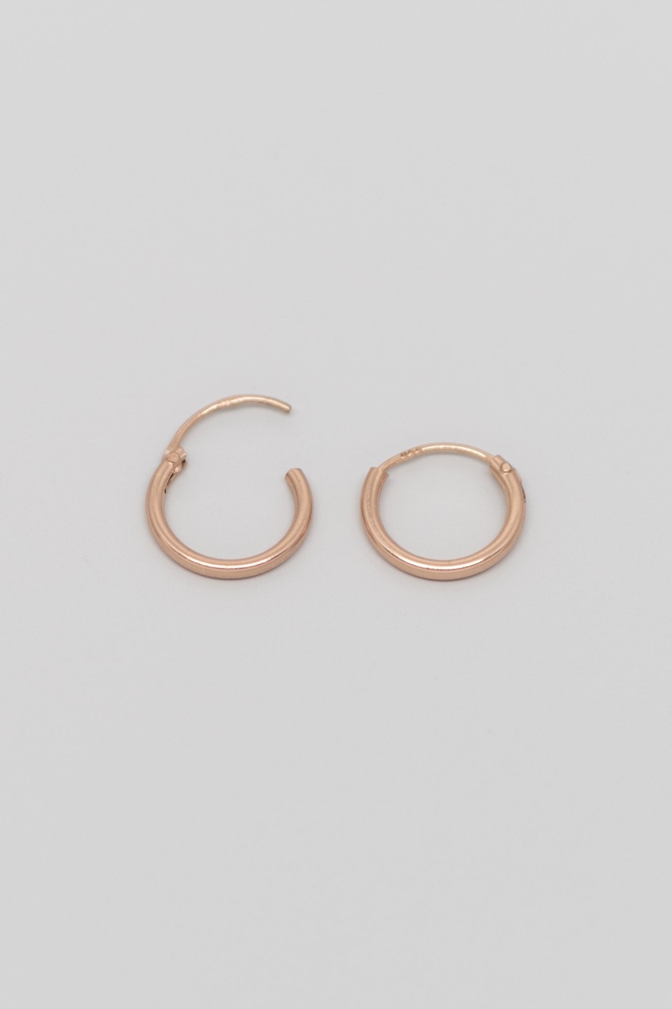 fejn womens vegan Hoop Simple Rose Gold