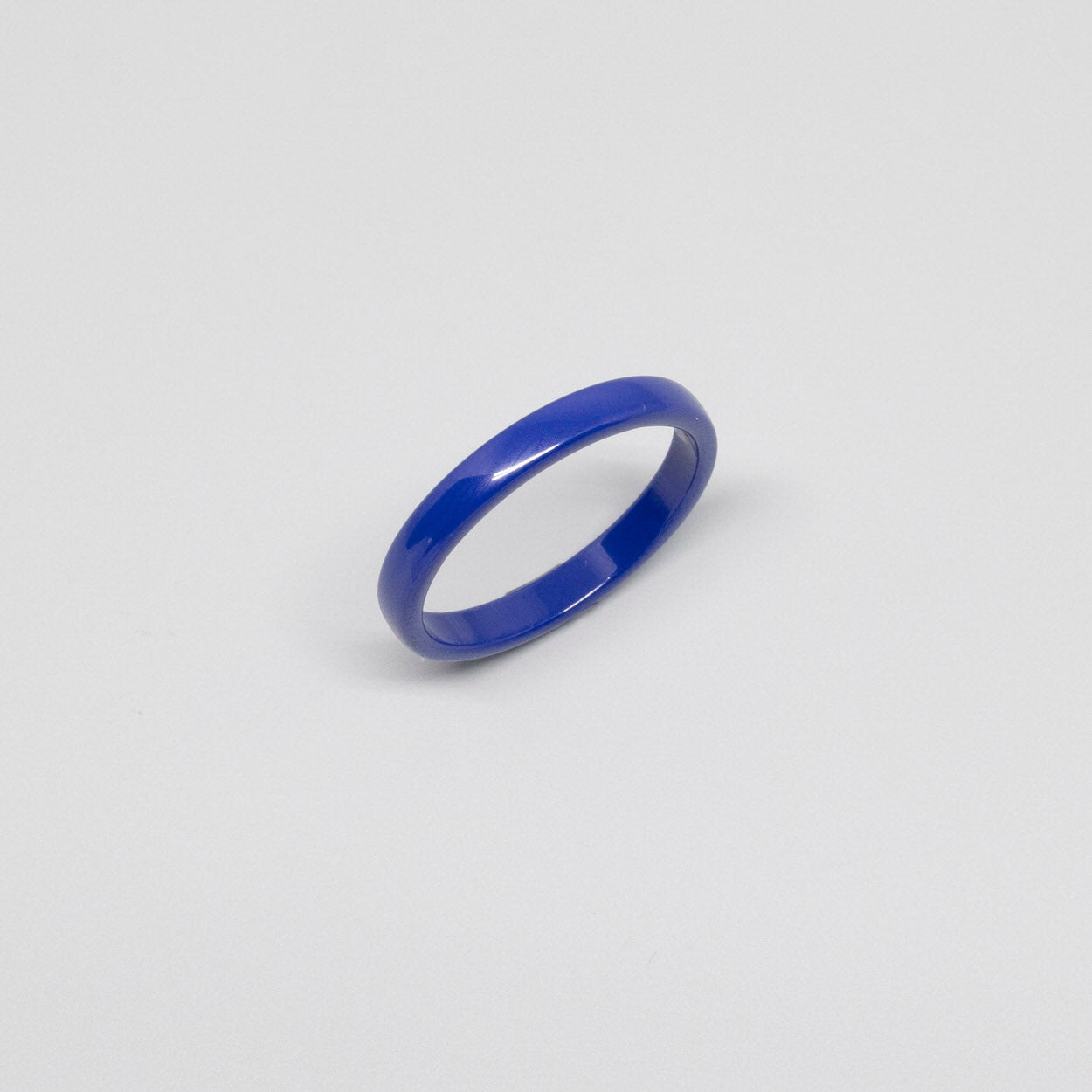 fejn womens vegan Ring Ceramic Electric Blue