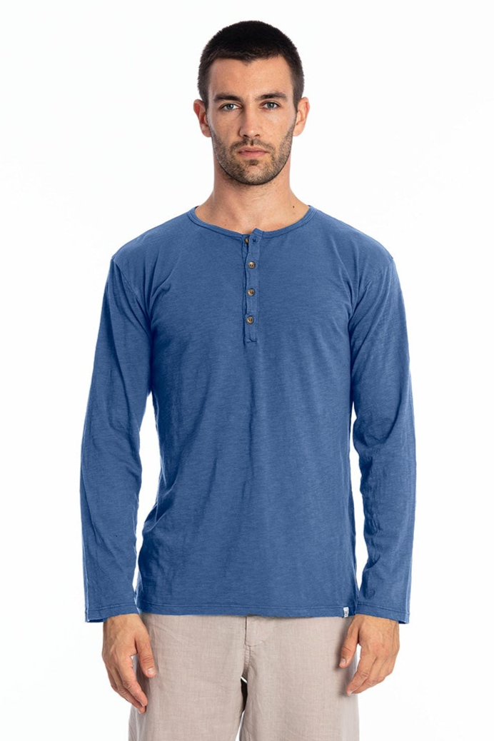 RAVENS VIEW IBIZA Herren vegan Tee Dylan Indigoblau