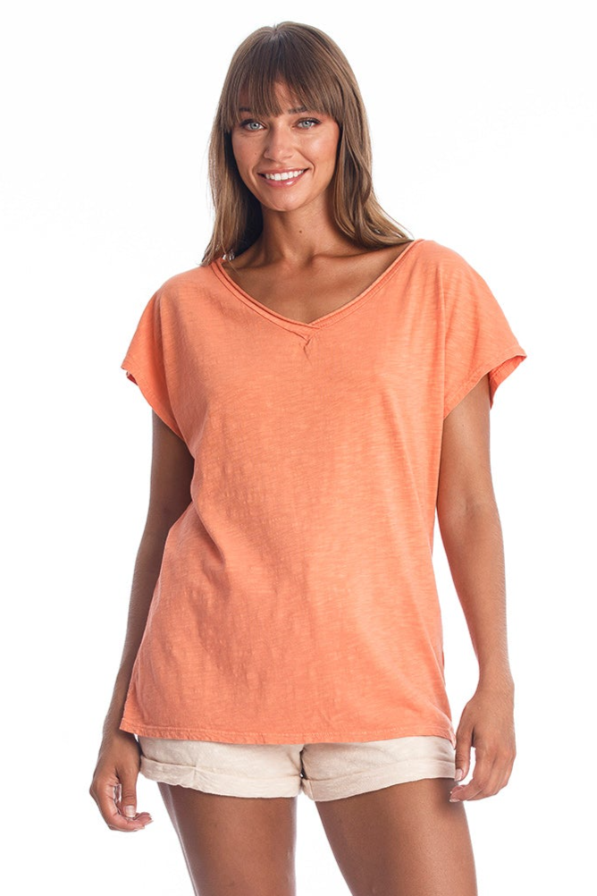 RAVENS VIEW IBIZA Damen vegan Top Arizona Apricot