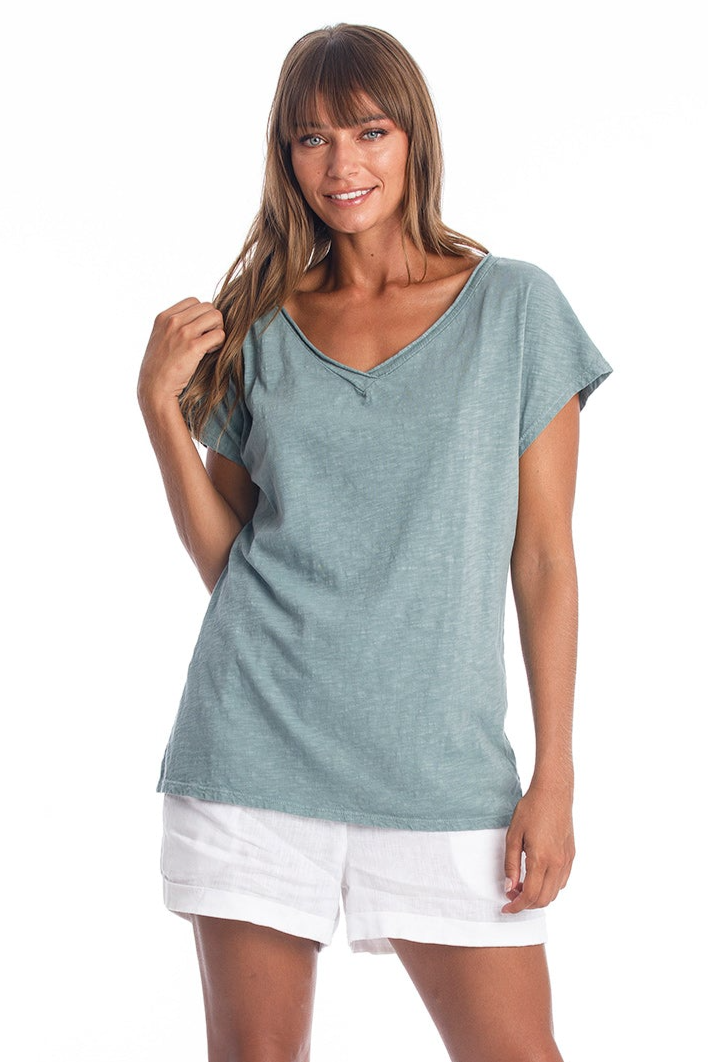 RAVENS VIEW IBIZA Damen vegan Top Arizona Chinois GrÃ¼n