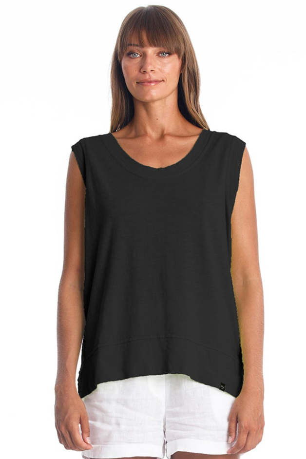 RAVENS VIEW IBIZA Damen vegan Top Ivy Ns Schwarz