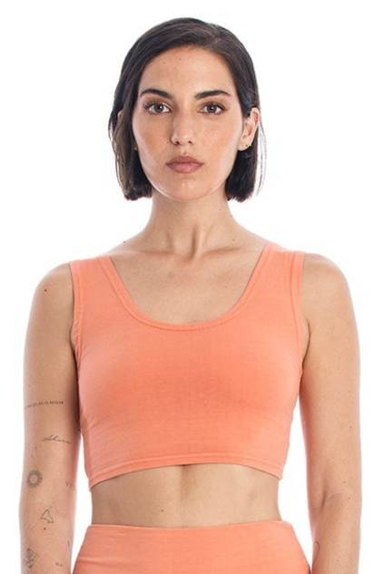 RAVENS VIEW IBIZA Damen vegan Yoga Top Aprikose