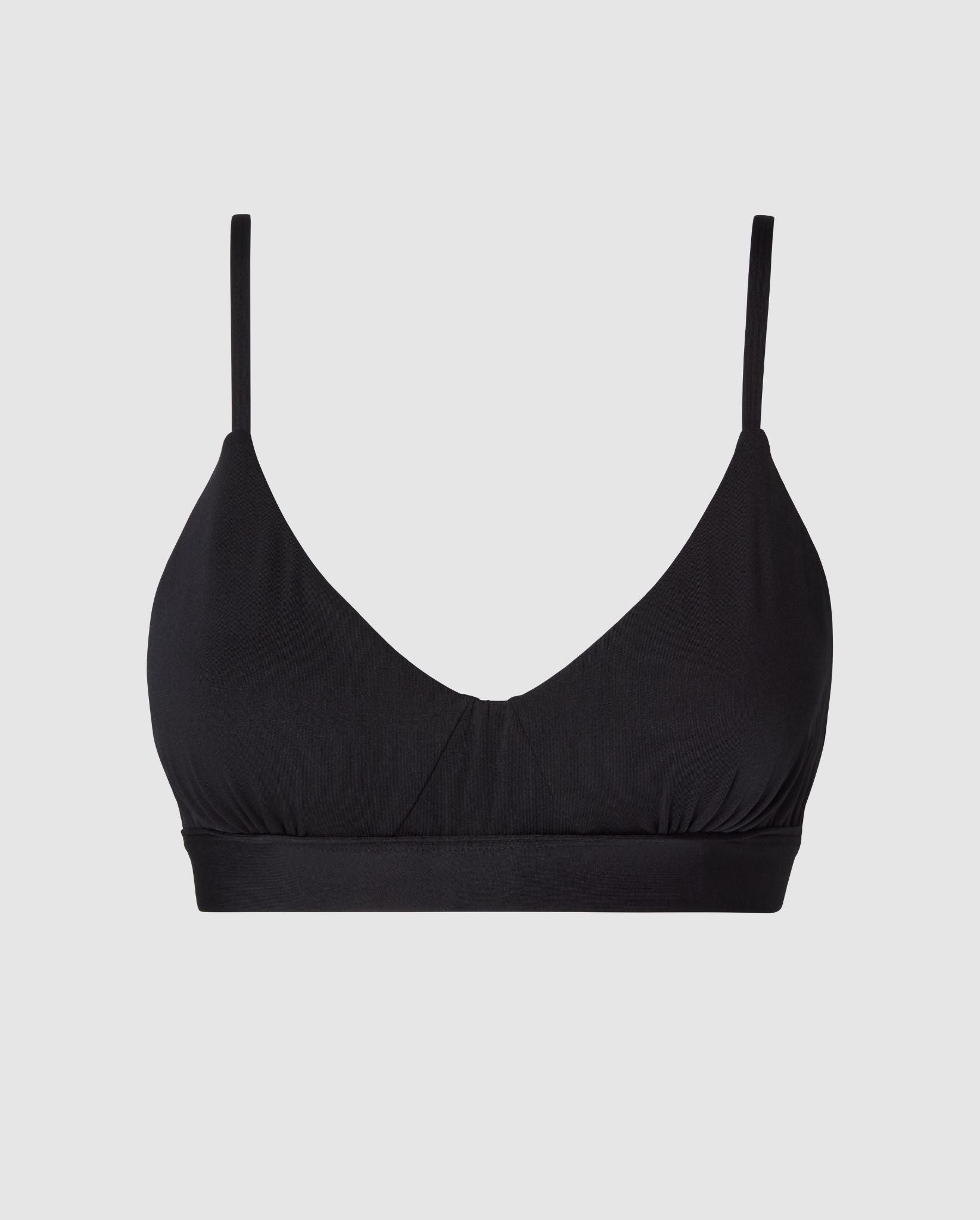 Understatement womens vegan Micro Scoop Bra Black