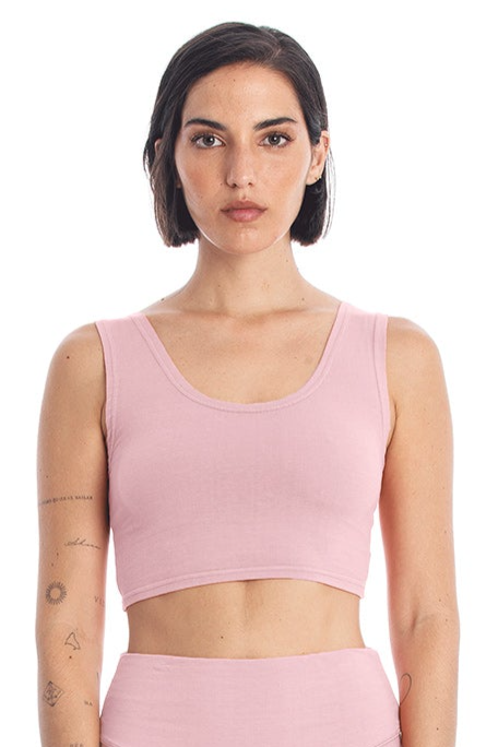 91718 - Damen vegan Yoga Top Malva Rosa