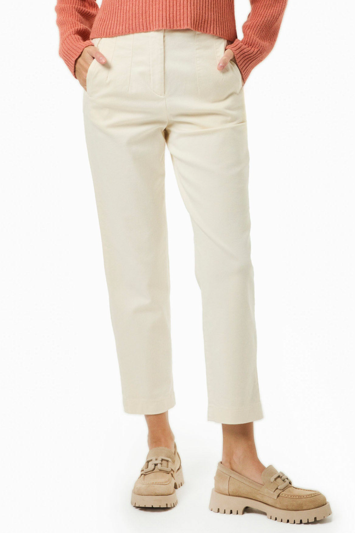 Image of ORGANICATION dames vegan Broek Crème