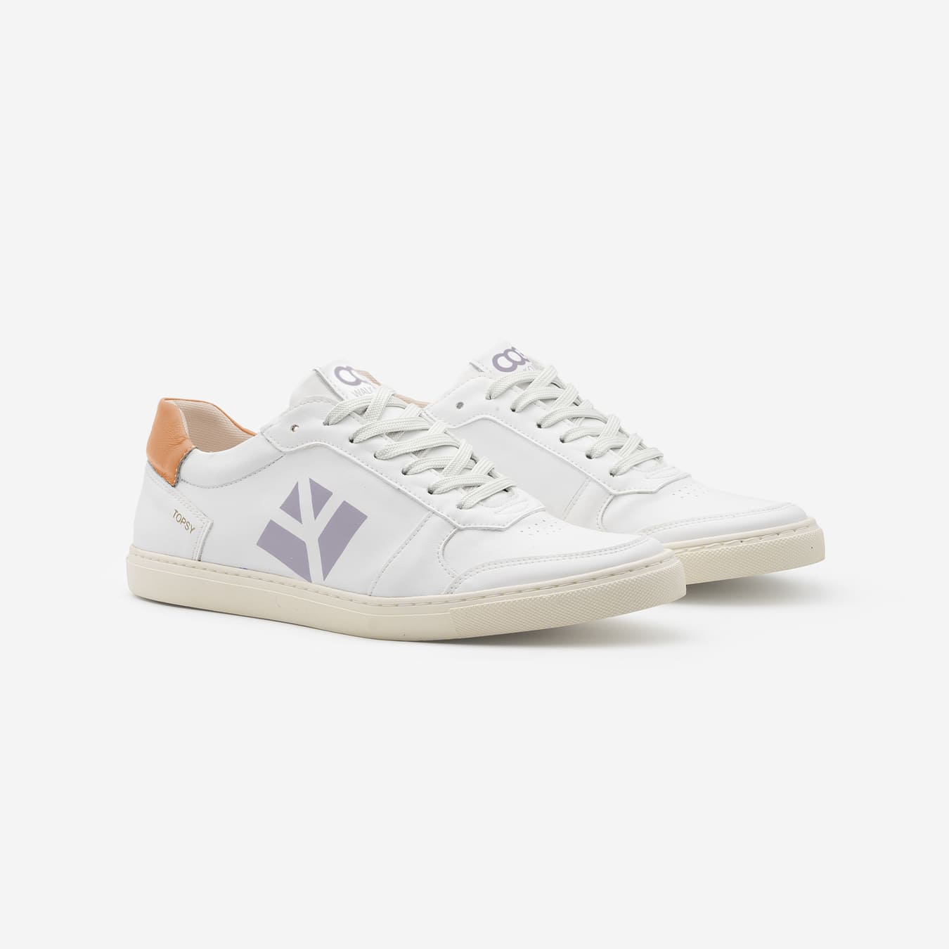 COG womens vegan Sneakers Women Topsy White Purple Peach