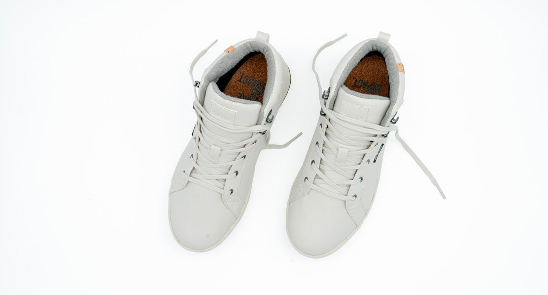 SAOLA womens vegan Sneakers Women Bergen Waterproof Cream